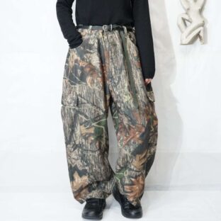 realtree camouflage fleece wide cargo pants *