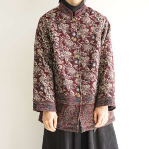 elegant flower woven pattern special jacket