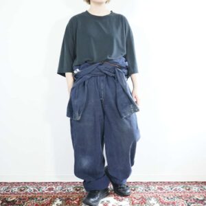 【Carhartt】oversized fade navy dack wide all-in-one