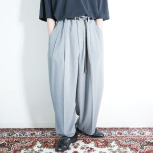 beautiful white gray 2tuck super wide slacks