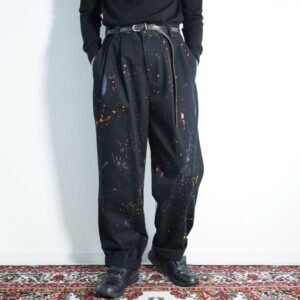 painted remake design 2tuck pants
