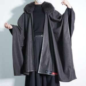 【Christian Dior】cashmere wool poncho