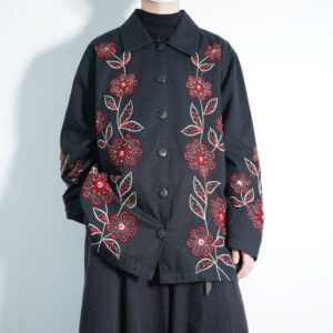 flower embroidery design jacket