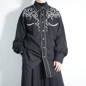 mode special embroidery western shirt