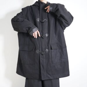 【KING SIZE】monster oversized black duffle coat
