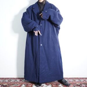 【KING SIZE】monster oversized 4XL TALL navy maxi long chester coat