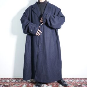 【KING SIZE】monster oversized 4XL black navy maxi long chester coat