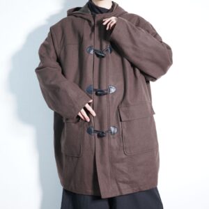 【KING SIZE】monster oversized 3XL brown duffle coat