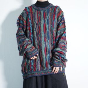 【COOGI】oversizem multi color special 3D knit