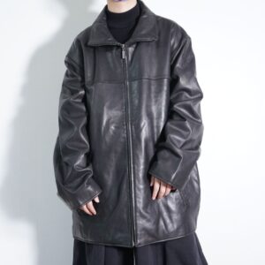 mochimochi leather drizzler jacket