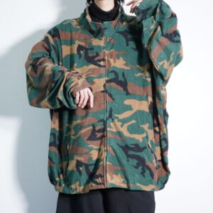 【KING SIZE】moster oversized 8XL camouflage fleece jacket