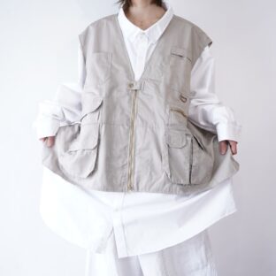 NOS 6XL monster oversized multi pocket vest