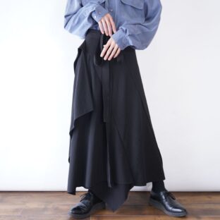 special deformed silhouette mode wrap skirt