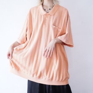 【KING SIZE】monster oversized salmon pink pullover