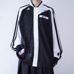 【adidas】oversized NBA embroidery snap track jacket