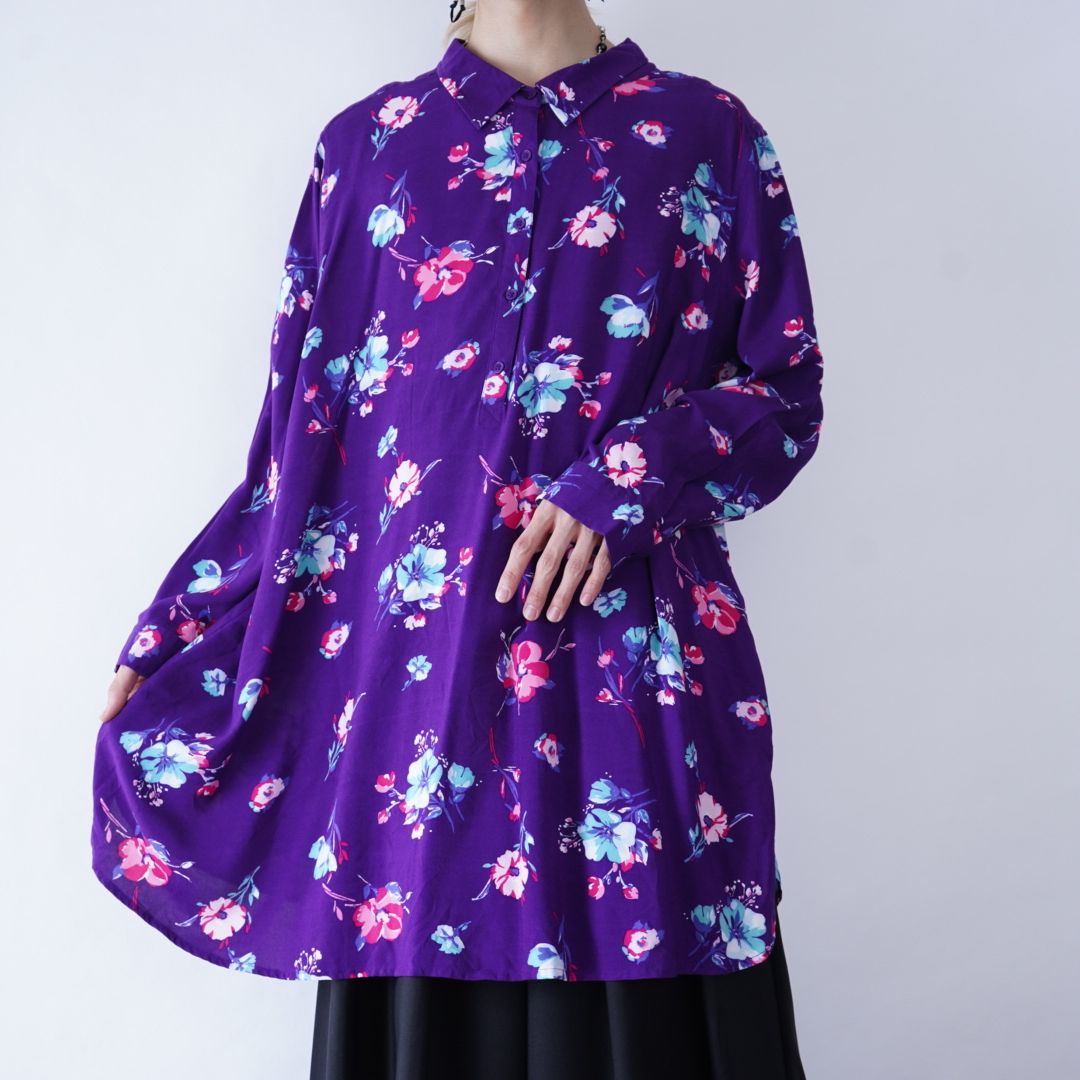 flower printed pullover てっちゃん着用