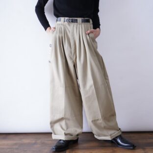 【tsukigasa original】Dickies many many tuck remake double knee pants