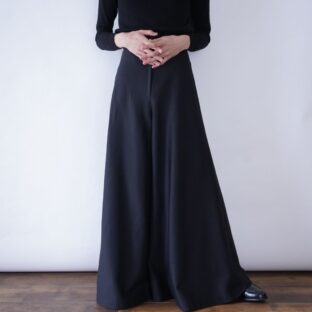 super wide silhouette maxi hakama pants