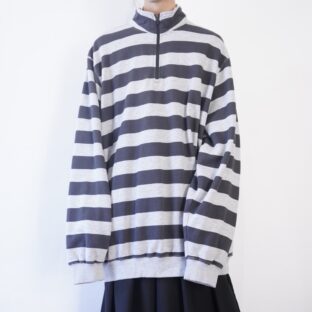 【KING SIZE】oversized 2XL TALL wide border sweat pullover