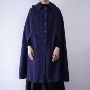 like night sky multi color nep design cloak coat