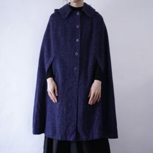 like night sky multi color nep design cloak coat
