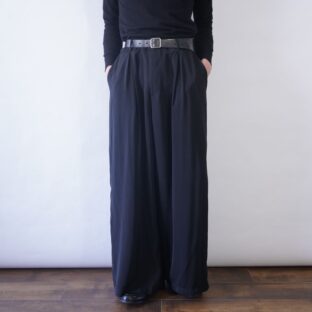 many many tuck design drape super wide hakama pants