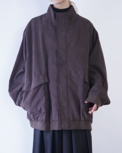 【KING SIZE】oversized 5XL fake suede super wide jacket
