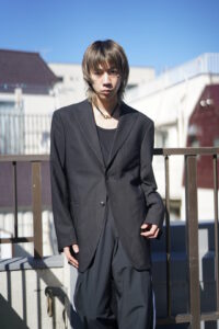 【KENZO】art multi color lining tailored jacket