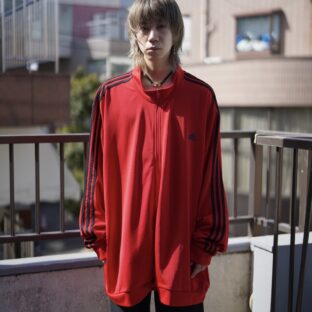 【adidas】monster oversized 5XL red track jacket