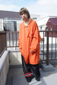 【KING SIZE】monster oversized 8XL orange polo shirt