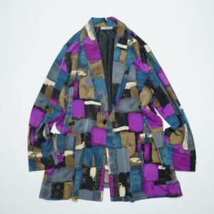 oversized art graphic pattern easy jacket