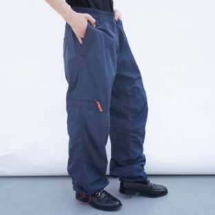 dusty blue orange point color gimmick pants