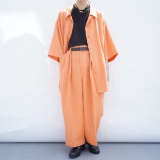 oversized XXXL vitamin orange color shirt set up
