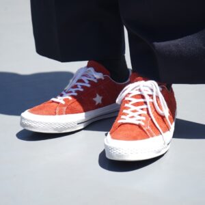 【CONVERSE】CONS orange suede shoes