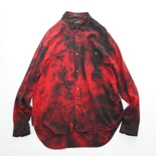 【tsukigasa original remake】black overdye red rayon shirt