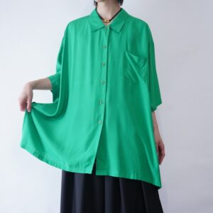 oversized beautiful green color wide shirt