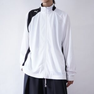 【PUMA】white × black monotone track jacket