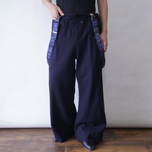 1960's US NAVY wide baggy sailor pants with suspender
