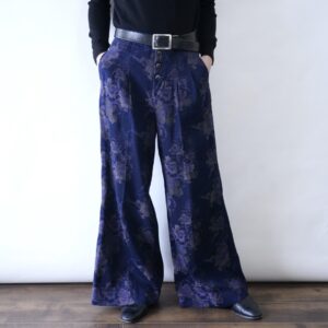 beautiful graphic flare baggy wide pants
