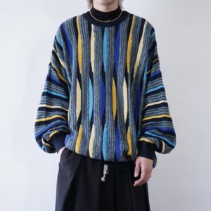 oversized good coloring 3D knit