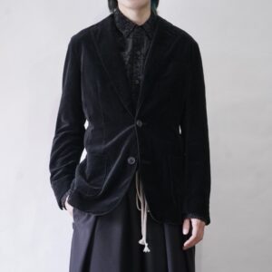 black velvet tailored jacket