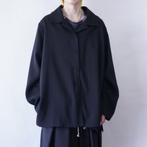 oversized wide silhouette easy shirt jacket