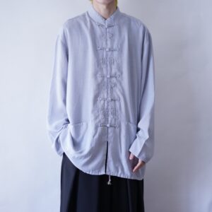 oversized drape fabric embroidery China shirt