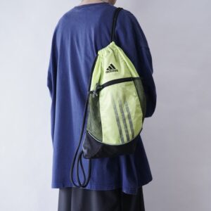 【adidas】neon green y2k knapsack