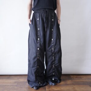 DEAD STOCK oversized double side snap button gimmick wide pants