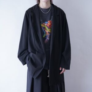 oversized drape fabric easy tailored jacket