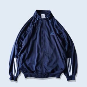 【adidas】navy × blue track jacket