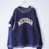 "ANARCHY" fade white spray × crush BORO sweat