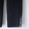 "銀箔ANARCHY" metallic silver foil detachable black denim pants