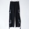 "ANARCHY" crush BORO long rope design techno pants